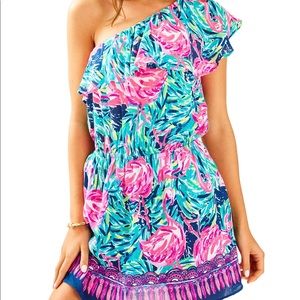 Multi Flemenco Beach Engineered Romper morning